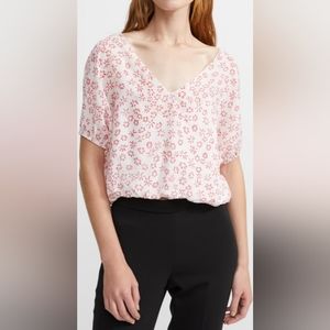 Theory Flower Print Balloon Top (P or XS, 0/00)